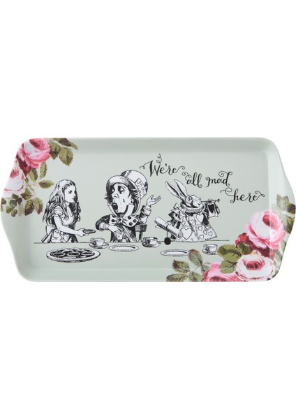 x V&a Alice In Wonderland Melamin Servis Tepsisi 31X15CM