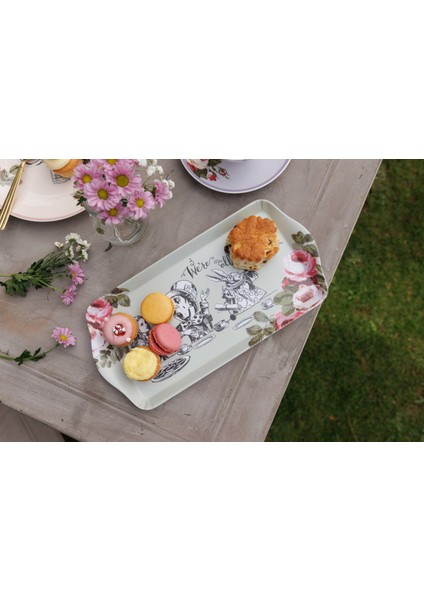 x V&a Alice In Wonderland Melamin Servis Tepsisi 31X15CM fırsatları