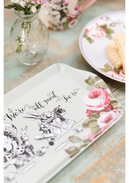 x V&a Alice In Wonderland Melamin Servis Tepsisi 31X15CM