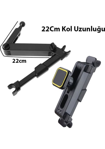 Manyetik araç içi telefon tutucu, siyah, kolay ve güvenli kullanım
