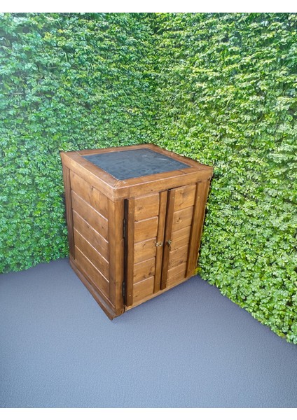 Ahşap Bahçe Dolap, Dış Alan Kullanım 80 cm x 60 cm