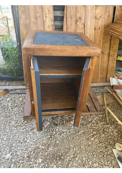 Ahşap Bahçe Dolap, Dış Alan Kullanım 80 cm x 60 cm