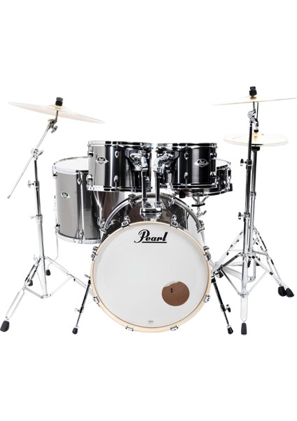 EXX725BR/C21 Export EXX Smokey Chrome 5 Parça (22B/12T/13T/16F/14S) Aksamlı ve Zilli Akustik Davul Seti fiyatları
