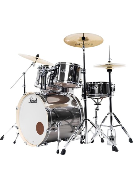 EXX725BR/C21 Export EXX Smokey Chrome 5 Parça (22B/12T/13T/16F/14S) Aksamlı ve Zilli Akustik Davul Seti modelleri