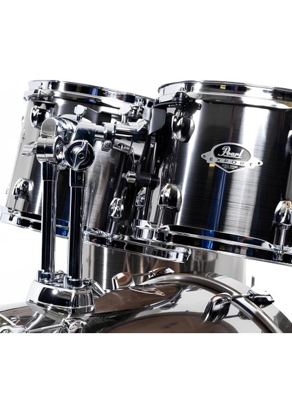 EXX725BR/C21 Export EXX Smokey Chrome 5 Parça (22B/12T/13T/16F/14S) Aksamlı ve Zilli Akustik Davul Seti