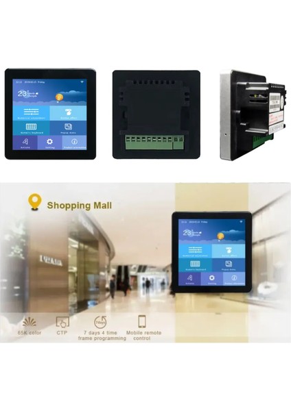 TC040C14 U(W)04 – 4 Inch IPS Ekranlı Akıllı Iot Termostat Modülü