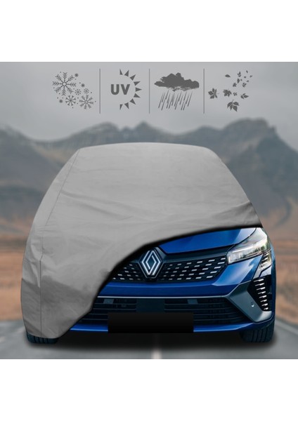 Renault Clio 5 Oto Branda Su Geçirmez Miflonlu Araba Brandası Klipsli Araba Çadırı