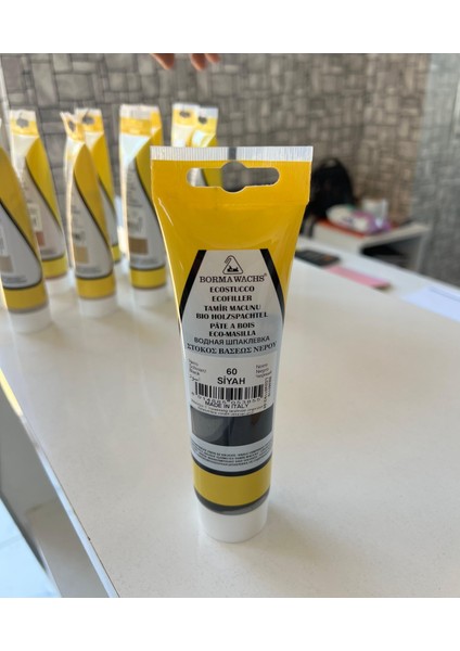 Borma Wachs Ahşap Mobilya Tamir Dolgu Macunu Siyah Renk