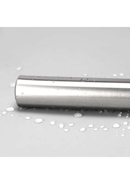 Alüminyum Silindir Yuvarlak Metal Oklava Tekli 49 cm Mutfak Börek Hamur Un Yufka Açma Krom Renk fırsatları