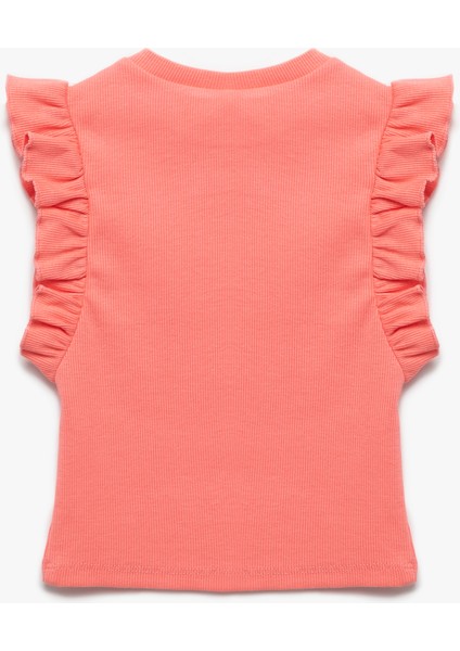 Çiçek Işlemeli Fırfırlı Kolsuz Bisiklet Yaka Kaşkorse Atlet fiyatları