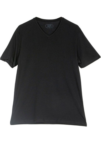 Erkek Supima Pamuk V Yaka T-Shirt 41853 fiyatları