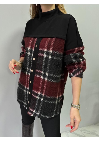 Bordo Ekose Sweatshirt