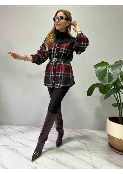 Bordo Ekose Sweatshirt fırsatları