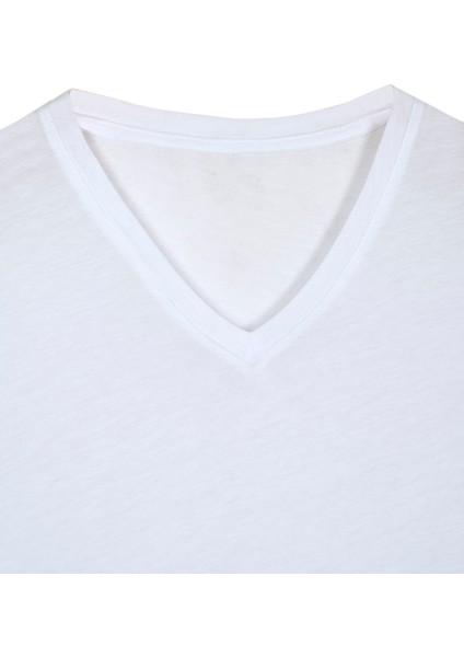Erkek Supima Pamuk V Yaka T-Shirt 41853