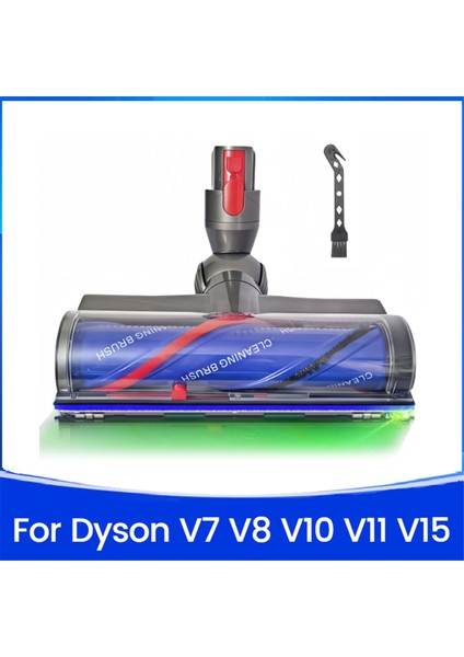 Dyson V7 V8 V10 V11 V15 Için LED Farlı Doğrudan Tahrikli Başlık Hızlı Çıkarmalı Başlık Temizleyici Fırçalar (Yurt Dışından)