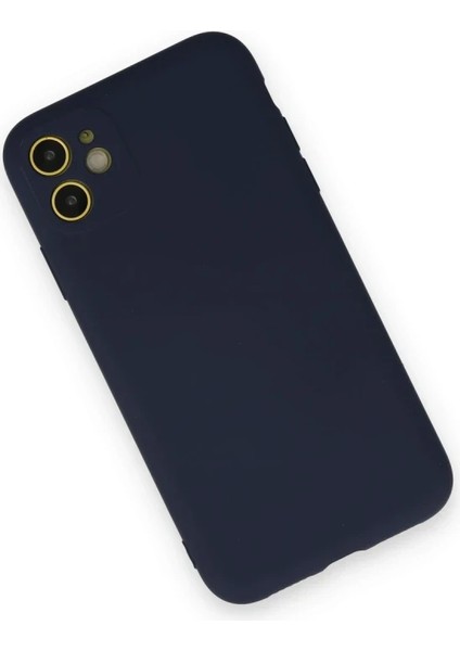 iPhone 12 Mini Kılıf Nano Içi Kadife Silikon - Lacivert fiyatları
