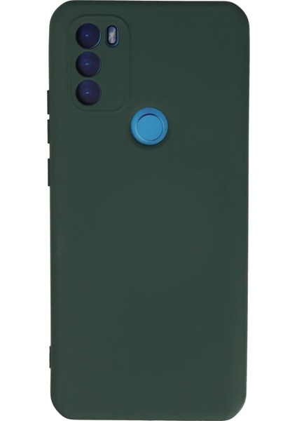 General Mobile Gm 21 Plus Kılıf Nano Içi Kadife Silikon - Koyu Yeşil