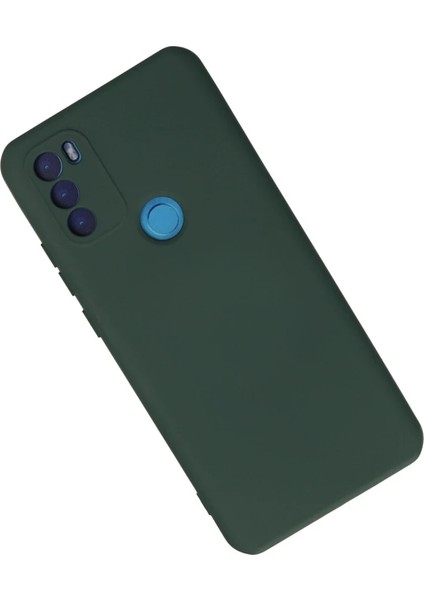 General Mobile Gm 21 Plus Kılıf Nano Içi Kadife Silikon - Koyu Yeşil