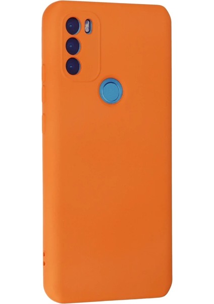 General Mobile Gm 21 Plus Kılıf Nano Içi Kadife Silikon - Turuncu