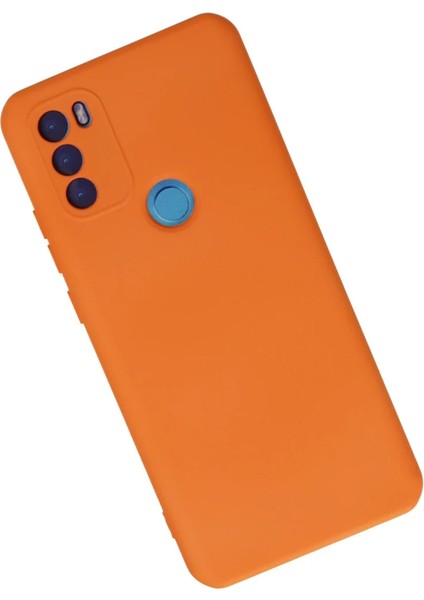 General Mobile Gm 21 Plus Kılıf Nano Içi Kadife Silikon - Turuncu
