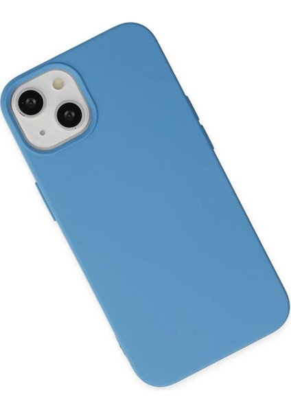 iPhone 15 Pro Kılıf Nano Içi Kadife Silikon - Mavi modelleri