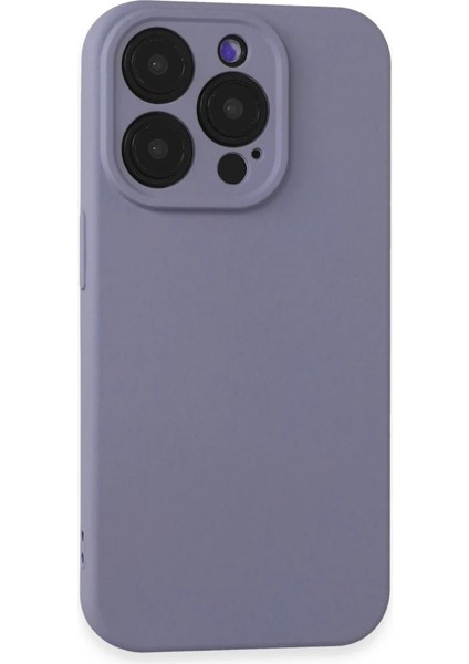 iPhone 15 Pro Max Kılıf Nano Içi Kadife Silikon - Lila