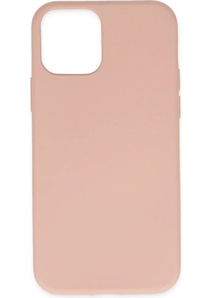 iPhone 11 Pro Kılıf Nano Içi Kadife Silikon - Pudra