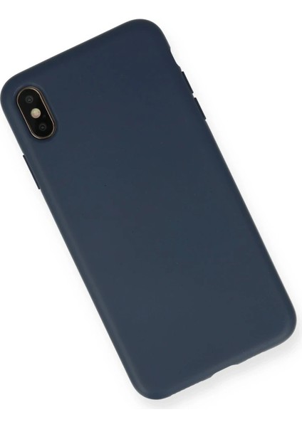 iPhone Xs Max Kılıf Nano Içi Kadife Silikon - Lacivert fiyatları