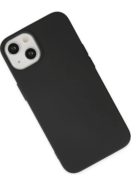 iPhone 14 Plus Kılıf Nano Içi Kadife Silikon - Siyah modelleri