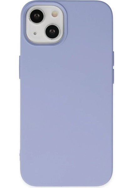 iPhone 14 Plus Kılıf Nano Içi Kadife Silikon - Lila