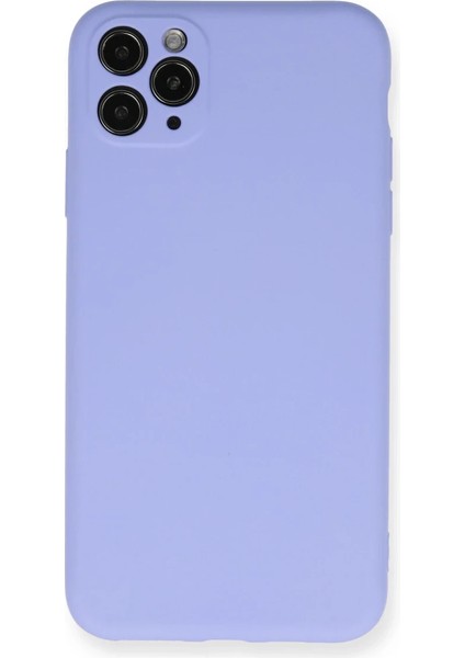 iPhone 11 Pro Max Kılıf Nano Içi Kadife Silikon - Lila