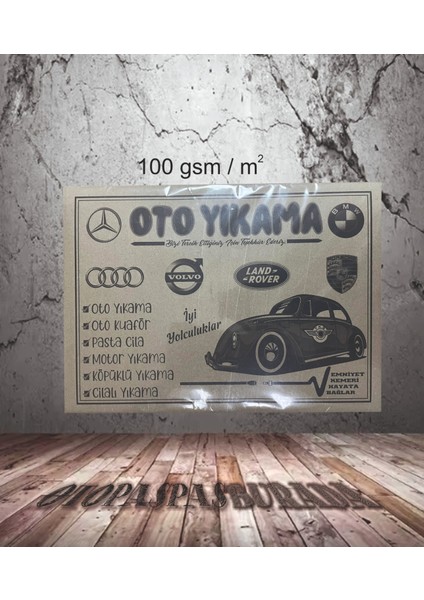 32X45 cm 100 Gr/m2 500 Adet Kraft Oto Paspas Kağıdı modelleri