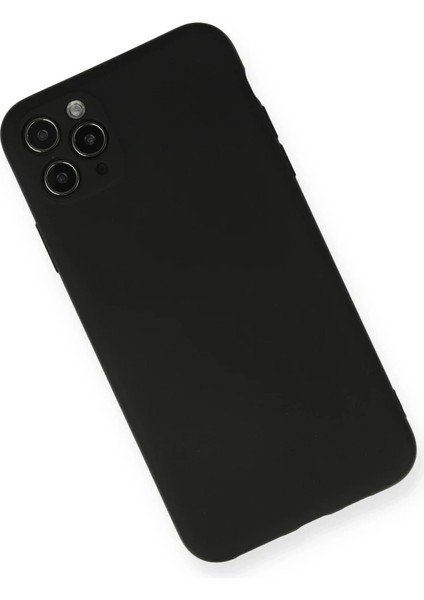 iPhone 11 Pro Max Kılıf Nano Içi Kadife Silikon - Siyah fiyatları