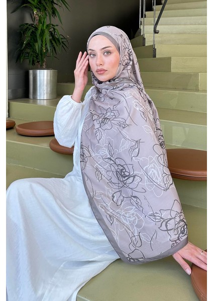 Çiçek Desen Soft Şal Toprak fiyatları