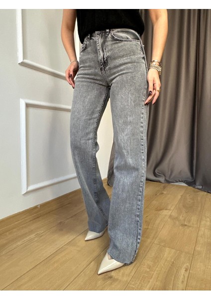 Orj. Marka Gri Wide Leg Jean indirimleri