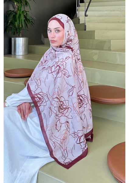 Çiçek Desen Soft Şal Kiremit fiyatları