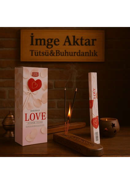 Darshan Incense love 20'li Çubuk Tütsü