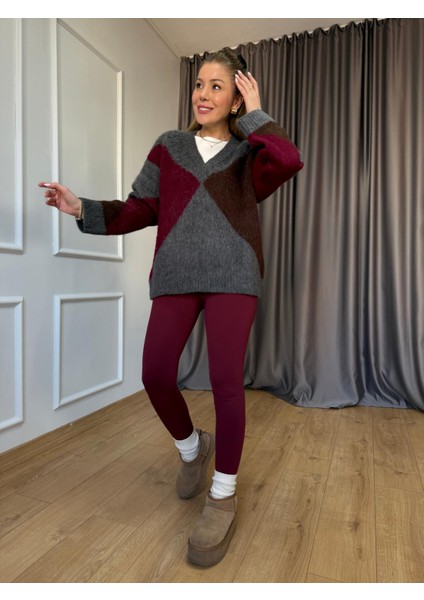 Gri V Yaka Sakallı Kazak fırsatları