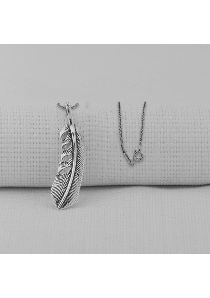 Kuş Tüyü 925 Ayar Erkek Gümüş Kolye fiyatları