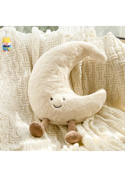 Güneş Yastığı Bay Pencere Tatami Yastığı Küçük Ay Bebek Peluş Bebek Araba Yastığı Bel Desteği Sırt (Yurt Dışından)
