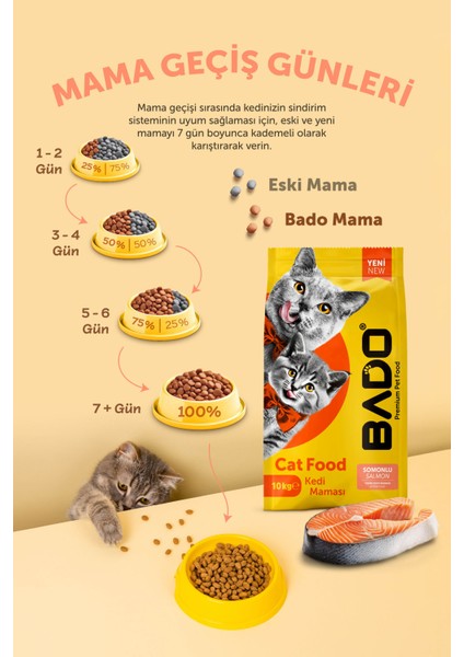 Yavru Kedi Maması Somonlu 10 kg