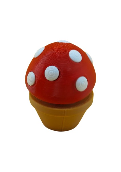 Kırmızı Mantar - 3D Dekoratif Mini Figür fiyatları