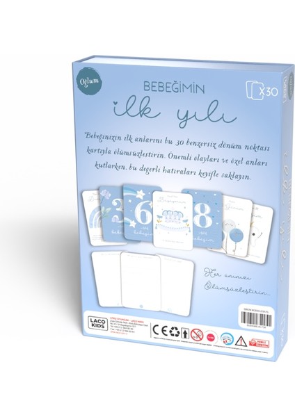 Bebeğimin Ilk Kartları Erkek fiyatları