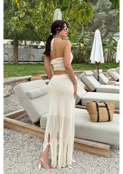 Luna Boyundan Bağlamalı Crop Takım 9868 fırsatları