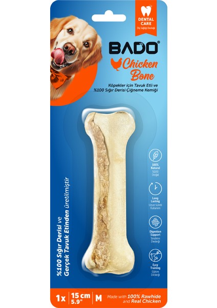 Tavuklu Çiğneme Kemiği 15 cm 1li