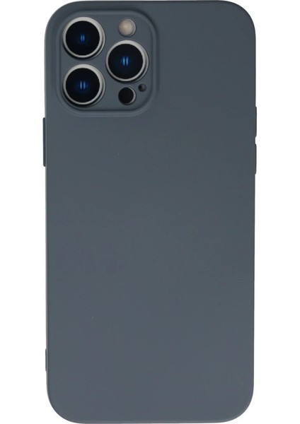 iPhone 13 Pro Kılıf Nano Içi Kadife Silikon - Gri