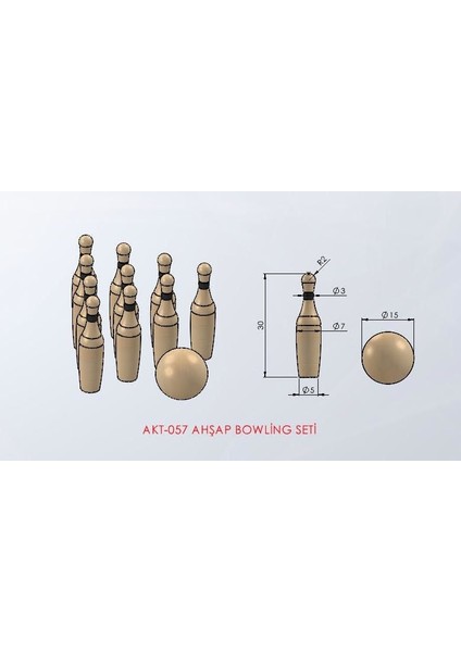 Ahşap Bowling Seti fırsatları