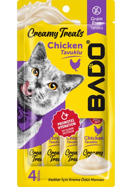 Kedi Krema Ödül Maması Tavuklu 4'lü