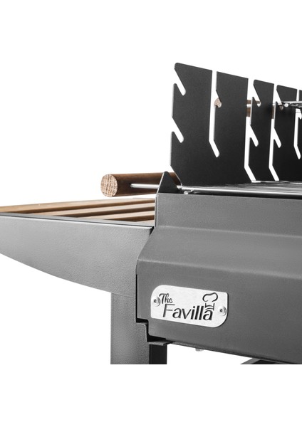 Grillchi Standlı Yükseklik Ayarlı Çift Izgara Barbekü Mangal + Önlük Hediyeli modelleri