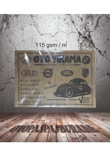 35X50 cm 115 Gr/m2 500 Adet Oto Paspas Kağıdı modelleri